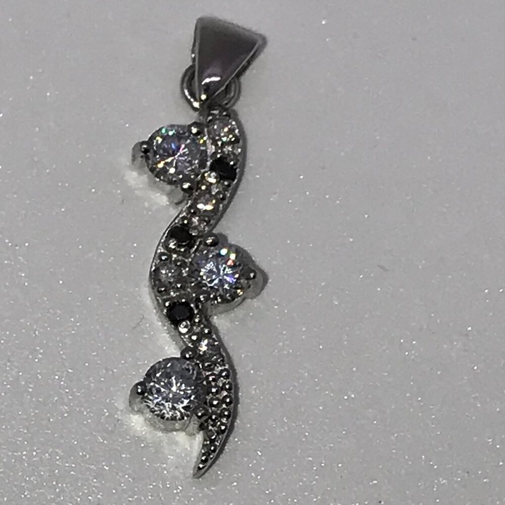 Topaz and Sapphire Silver Pendant